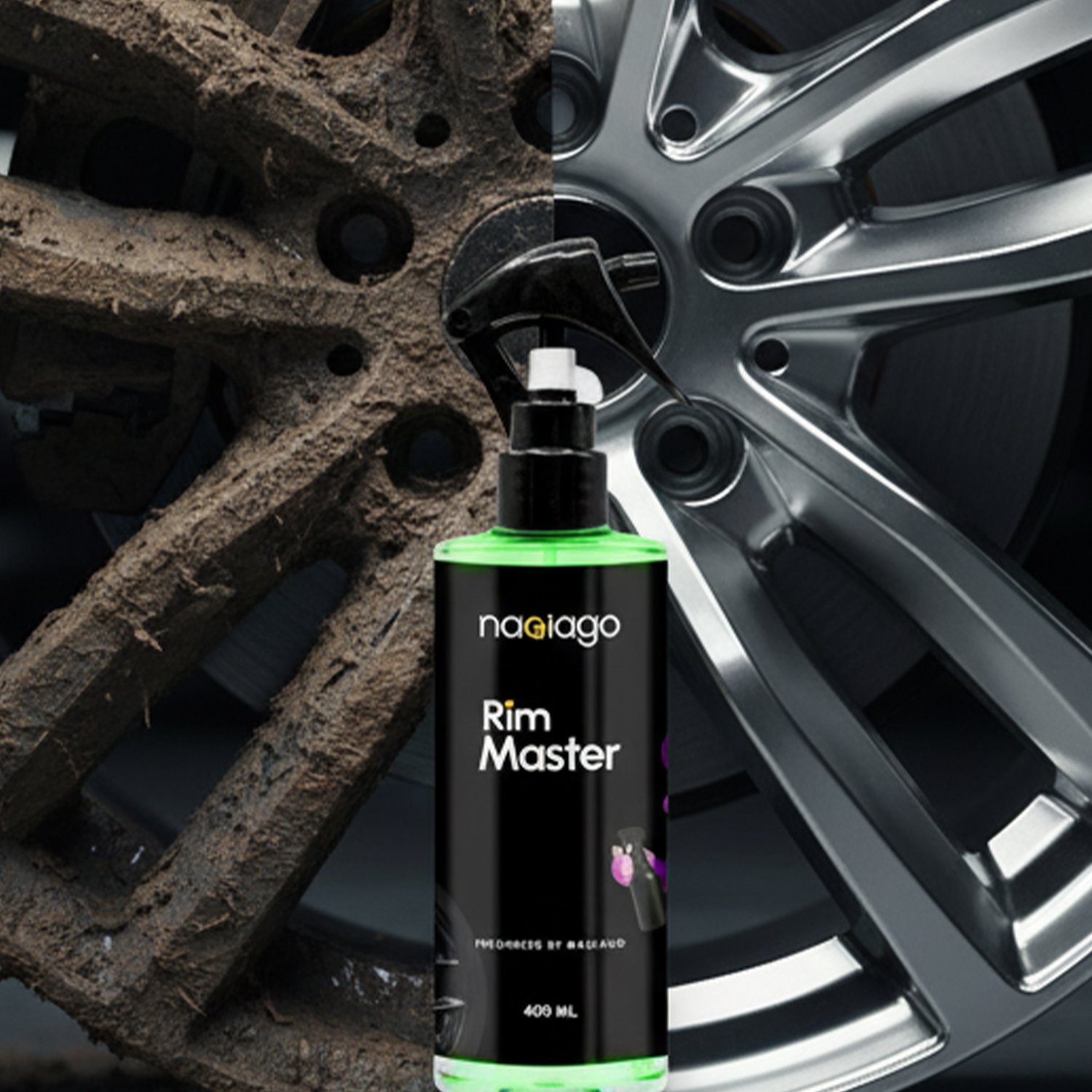 Flacon Rim Master – nettoyant jantes voiture dégraissant roues auto